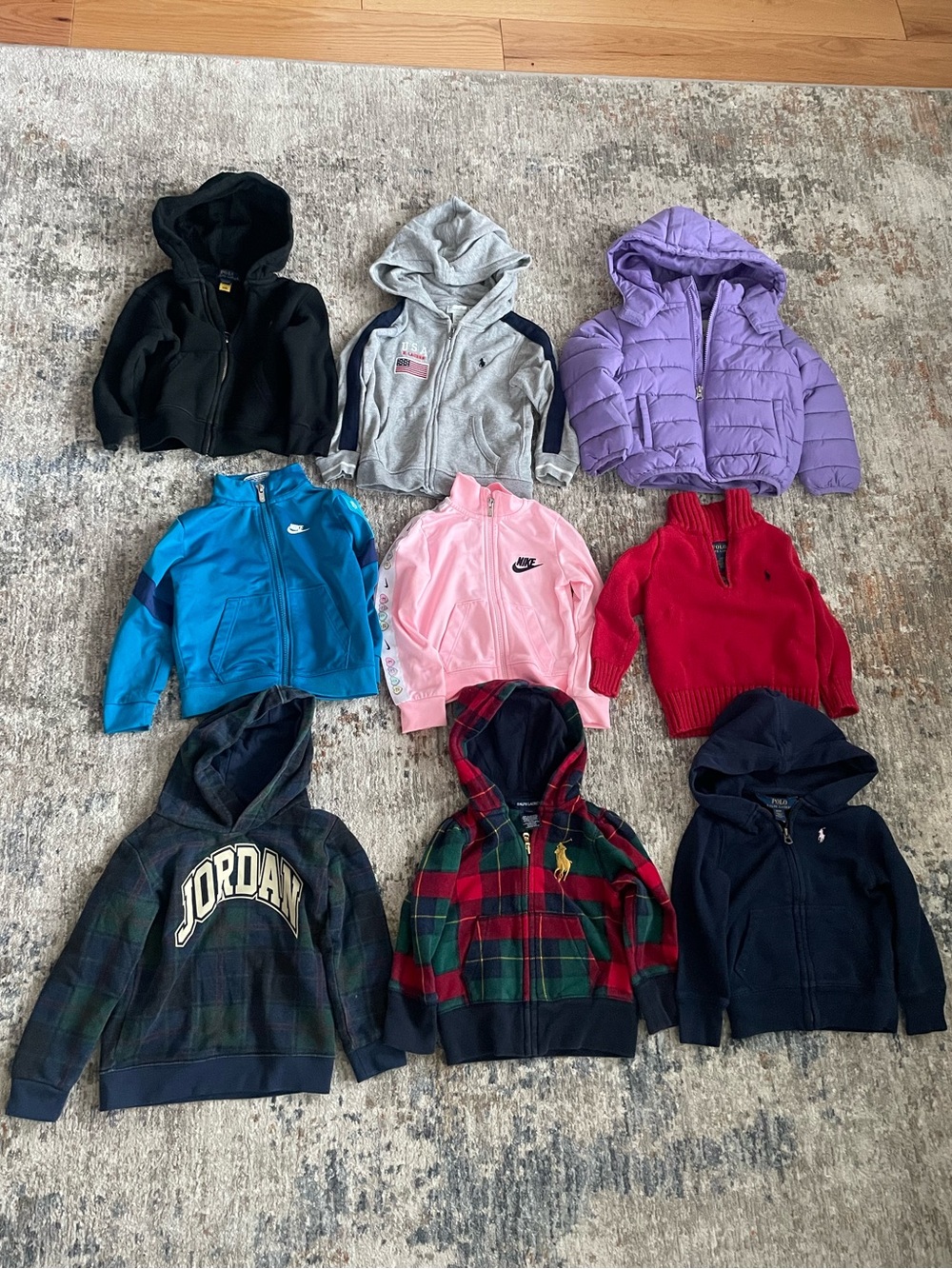 Kids Clothing Lot Bundle Of 9 Pieces Size 2T 24 Months Ralph Lauren Nike TNF